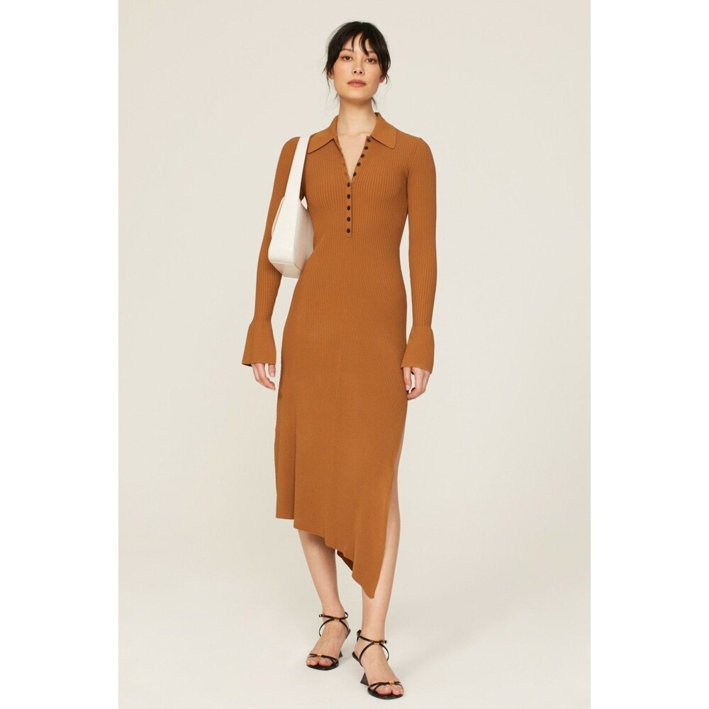 A.L.C. Lance Knit Dress in Cognac XS